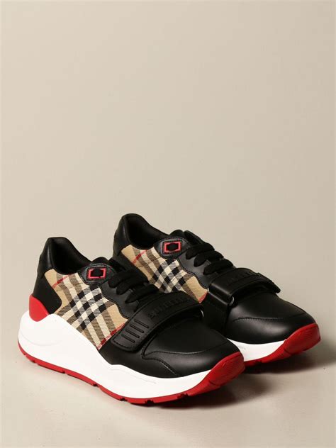 women's black burberry sneakers|Burberry sneaker sale.